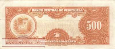 Venezuela - 500  Bolivares (#037b-58_VF)