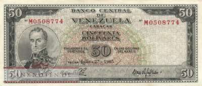 Venezuela - 50  Bolivares (#047b_VF)