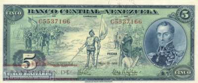 Venezuela - 5  Bolivares (#049_AU)