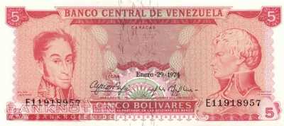 Venezuela - 5  Bolivares (#050h_UNC)