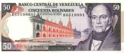 Venezuela - 50  Bolivares (#054d_UNC)