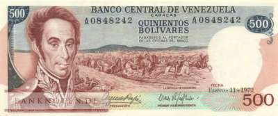 Venezuela - 500  Bolivares (#056b_UNC)