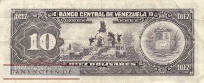 Venezuela - 10  Bolivares (#061a_VF)