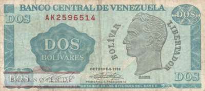 Venezuela - 2  Bolivares (#069_VF)