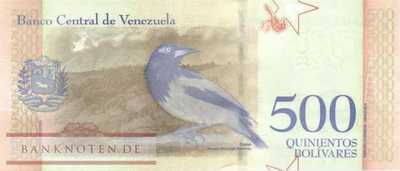 Venezuela - 500  Bolivares (#108a_UNC)