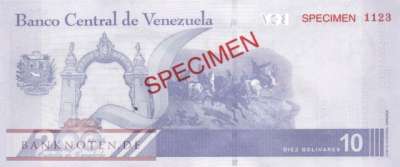 Venezuela - 10  Bolivares Digitales - SPECIMEN (#116aS_UNC)