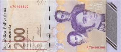 Venezuela - 200 Bolivares Digitales (#120b_UNC)