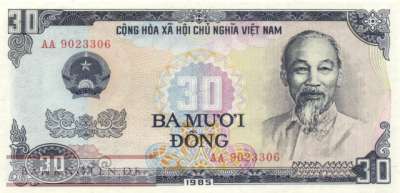 Vietnam - 30  Dong (#095a_UNC)