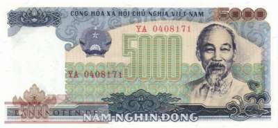 Vietnam - 5.000  Dong (#104a_UNC)