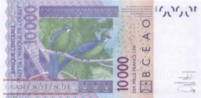 Burkina Faso - 10.000  Francs (#318Cv_UNC)