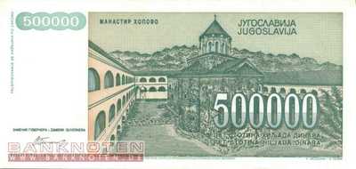 Yugoslavia - 500.000  Dinara (#131_UNC)