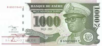 Zaire - 1.000  Nouveaux Zaires (#067_UNC)