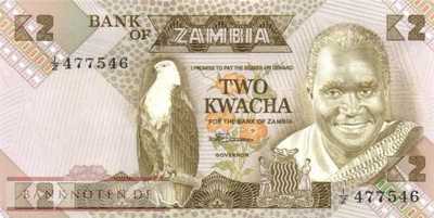 Sambia - 2  Kwacha - Ersatzbanknote (#024cR-1_UNC)