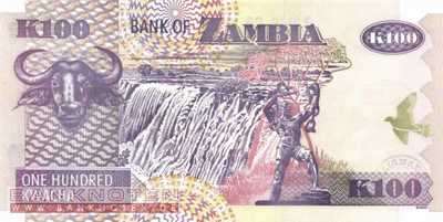 Sambia - 100  Kwacha (#038d-2_UNC)