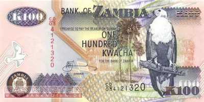 Sambia - 100  Kwacha (#038d-2_UNC)