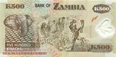 Sambia - 500  Kwacha (#043b_UNC)