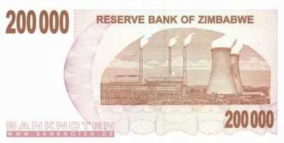 Zimbabwe - 200.000  Dollar (#049_UNC)