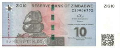 Zimbabwe - 10  ZiG - Replacement (#110R_UNC)