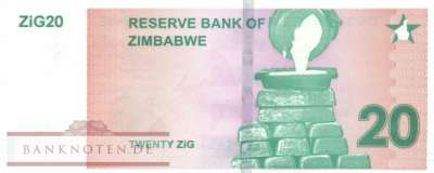 Zimbabwe - 20  ZiG - re (#111R_UNC)