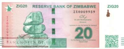 Zimbabwe - 20  ZiG - re (#111R_UNC)