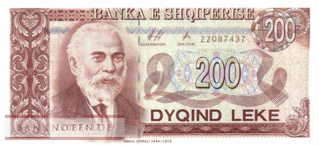 Albanien - 200  Leke - Ersatzbanknote (#059r_UNC)