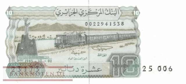 Algerien - 10  Dinars (#132a-U2_UNC)