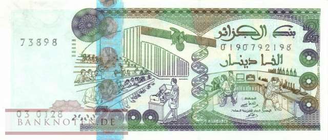 Algerien - 2.000  Dinars (#144-U1_AU)