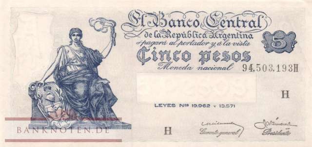 Argentina - 5  Pesos (#264x_AU)