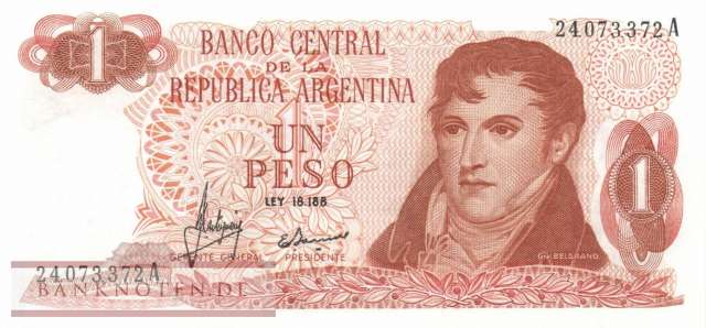 Argentinien - 1  Peso (#287-1-A_UNC)