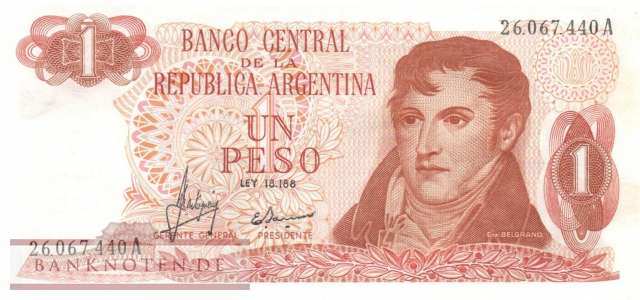 Argentina - 1  Peso (#287-1-A_AU)