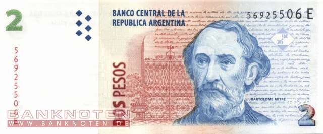 Argentinien - 2  Pesos (#352-E-U2_UNC)