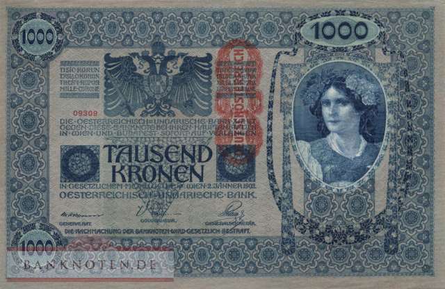 Austria - 1.000  Kronen (#059_AU)