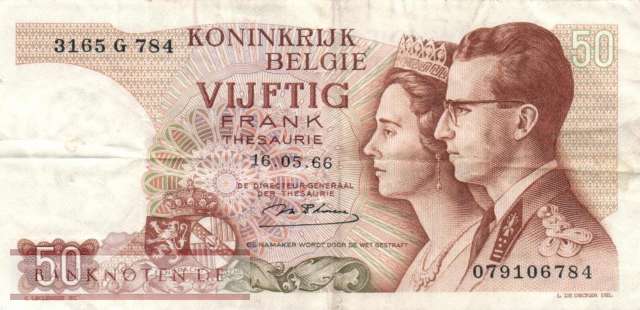 Belgien - 50  Francs (#139-U18_F)