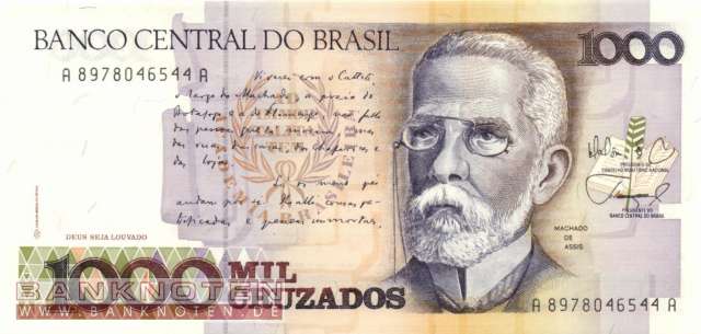 Brasilien - 1.000  Cruzados (#213b_UNC)