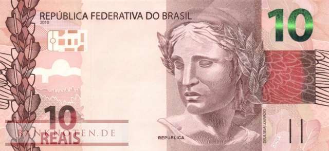 Brazil - 10  Reais (#254c_UNC)