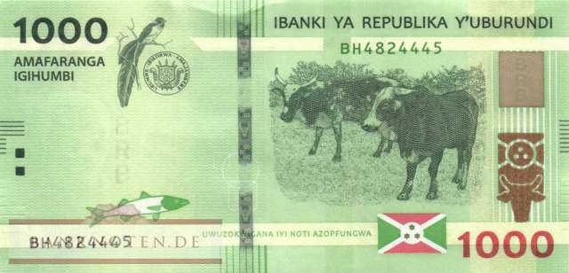 Burundi - 1.000  Francs (#051c_UNC)