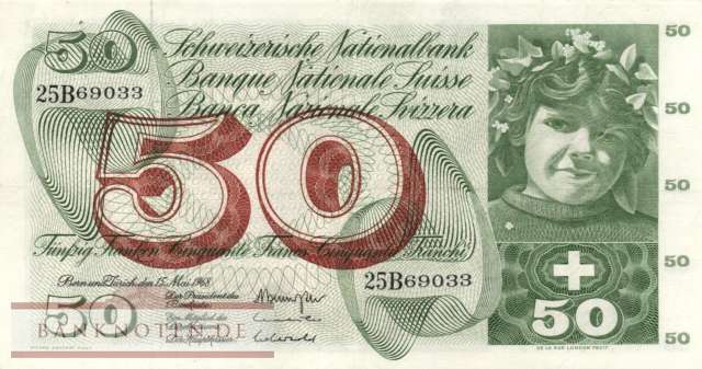 Schweiz - 50  Franken (#048h-U45_VF)