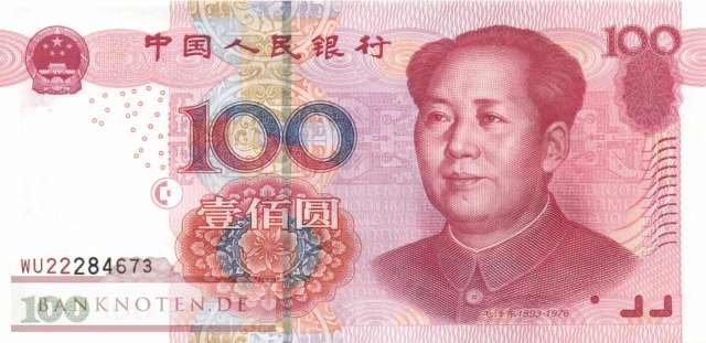 China - 100  Yüan (#907a_UNC)