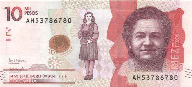 Kolumbien - 10.000  Pesos (#460e_UNC)