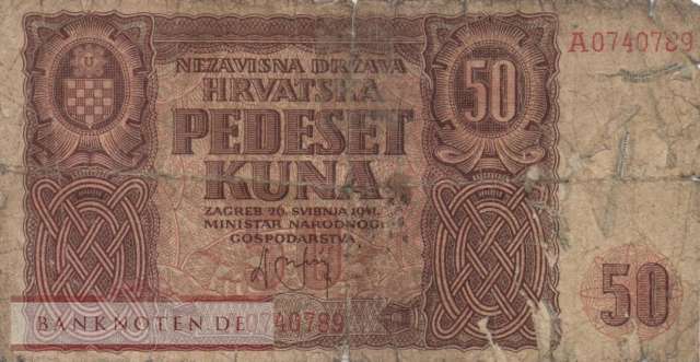 Kroatien - 50  Kuna (#001a_G)