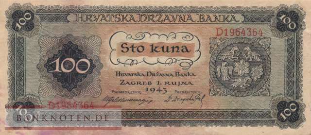 Croatia - 100  Kuna (#011_VF)