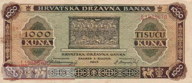 Croatia - 1.000  Kuna (#012a_VF)