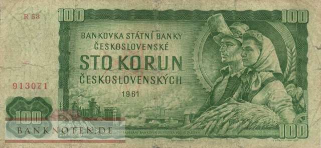 Czechoslovakia - 100  Korun (#091f_VG)