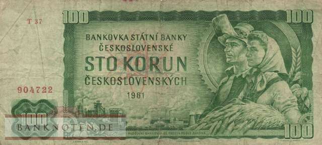 Czechoslovakia - 100  Korun (#091g_VG)