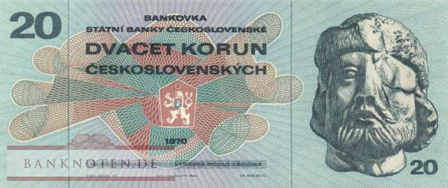 Czechoslovakia - 20  Korun (#092c_XF)
