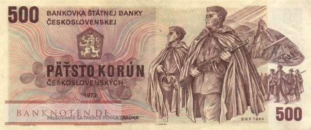Czechoslovakia - 500  Korun (#093b_F)