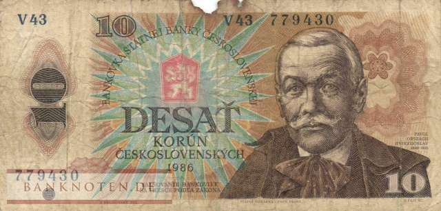 Tschechoslowakei - 10  Korun (#094c_G)