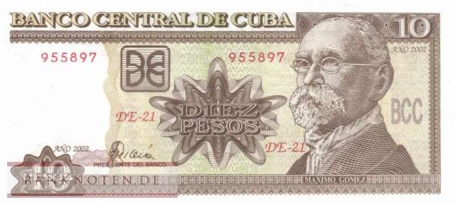 Kuba - 10  Pesos (#117e_UNC)