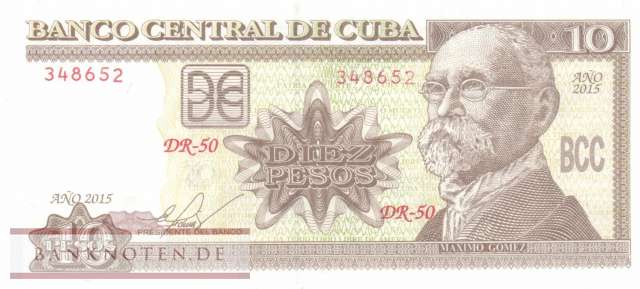 Kuba - 10  Pesos (#117q_UNC)