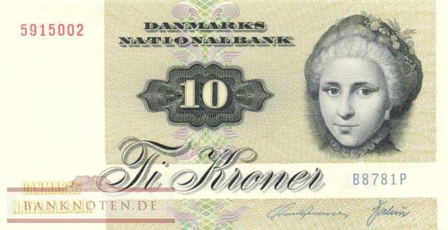 Dänemark - 10  Kroner (#048h-U1_UNC)